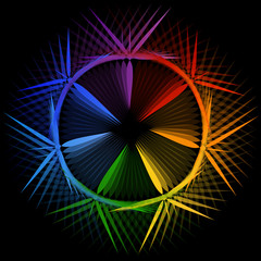 Star shaped design element or banner for web