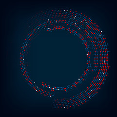 Abstract circle halftone