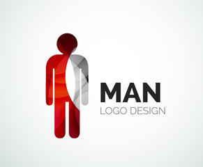 Abstract logo - man icon