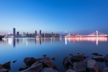 Sunset beautiful bridge