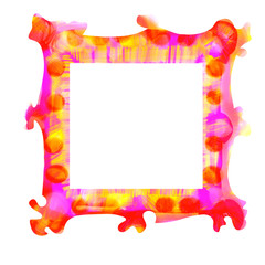Colorful square frame