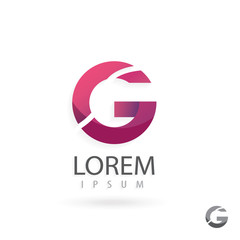 Obraz premium Creative logo design, letter G. Colorful vector icon.