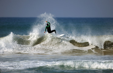 surfer in der welle