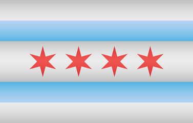 Chicago city Flag