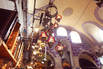 Fototapeta na wymiar Traditional turkish lamps