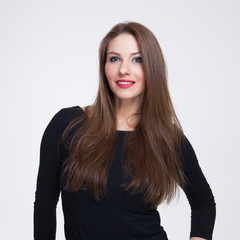 Fototapeta premium Frauen machen Foto vor Photobooth