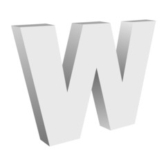 Vintage Vector 3d W Text