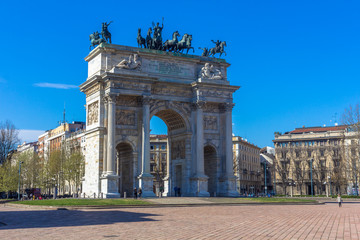 Arco della Pace Milano - obrazy, fototapety, plakaty
