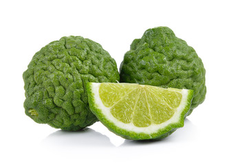 Bergamot fruit on white background