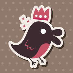 Animal bird flat icon elements, eps10