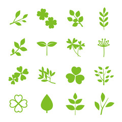 Fototapeta premium グリーン ナチュラル アイコン