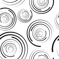 concentric circles seamless pattern