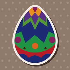 easter egg flat icon elements background,eps10