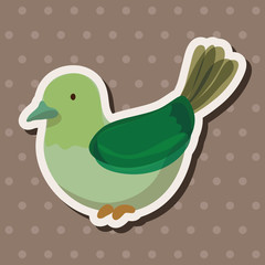 bird cartoon design elements vector