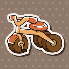 transportation bike theme elements vector,eps