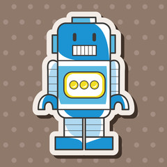 robot theme elements vector,eps