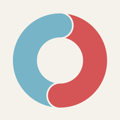 Circular infographic template for cycling diagram, graph, presen