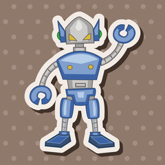robot theme elements vector,eps