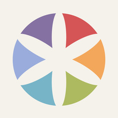 Circular infographic template for cycling diagram, graph, presen