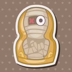 Matryoshka , Russian traditional wooden doll, vector pattern, el