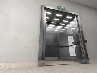elevator 3d © tiero