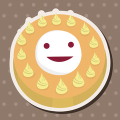 decorating cake elements vector,eps