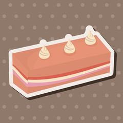 decorating cake elements vector,eps