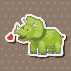 dinosaur cartoon theme elements vector,eps