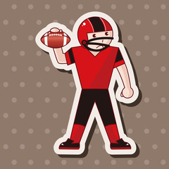football player theme elements vector,eps