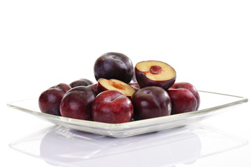 Rote Pflaumen aus Italien