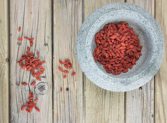 Obraz na płótnie Canvas dried goji berries