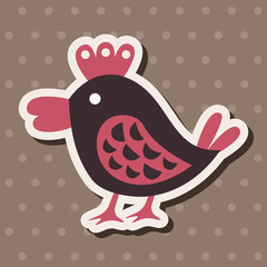Animal bird flat icon elements, eps10