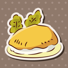 fast food flat icon elements,eps10