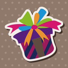 gift theme flat icon elements,eps10