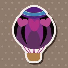 hot air ballon design elements vector