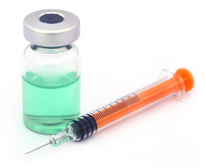Fototapeta premium Vial with syringe