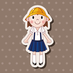 student cartoon theme elements vector,eps