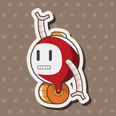 robot theme elements vector,eps