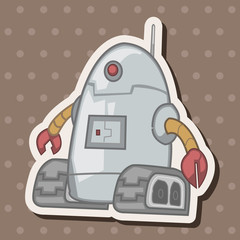 robot theme elements vector,eps