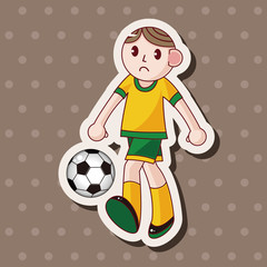Sport soccer player theme elements vector,eps