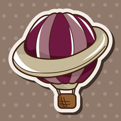 style hot air ballon theme elements vector,eps