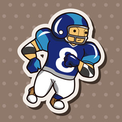 football player theme elements vector,eps