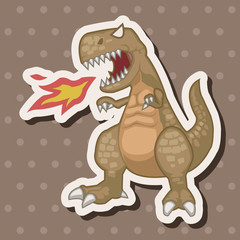 dinosaur cartoon theme elements vector,eps