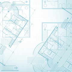 Architectural plan background