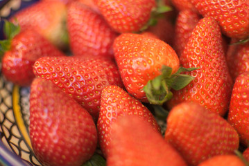 Strawberries in natural light