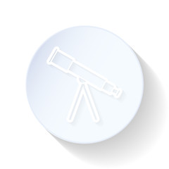 Telescope thin lines icon