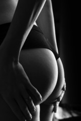 Naklejka premium Woman buttocks