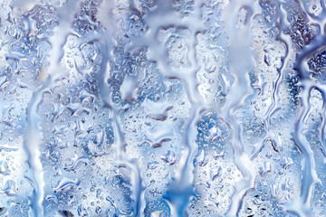 water drops on glass