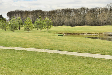 Фрагмент поля для гольфа
