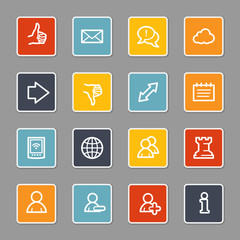 Social media web icons